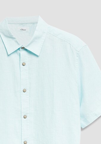 s.Oliver Regular fit Button Up Shirt in Blue