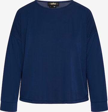 usha BLACK LABEL Blouse in Blauw: voorkant