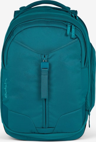 Satch Backpack 'Match' in Blue: front