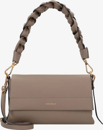 Sac bandoulière 'Boheme Grana Double' Coccinelle en gris : devant