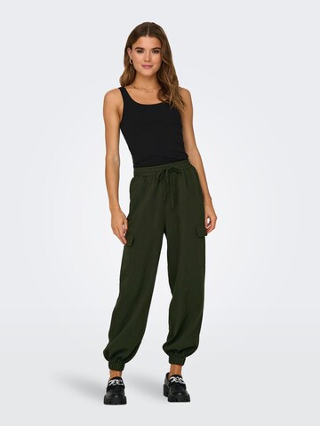 ONLY Tapered Cargo nadrágok 'Katinka' - zöld