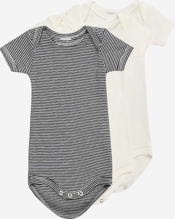 PETIT BATEAU - Pijama entero/body en negro: frente