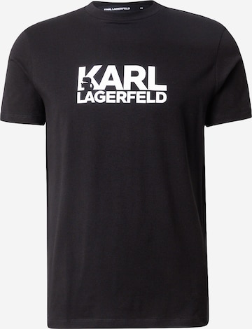 juoda Karl Lagerfeld Marškinėliai: priekis