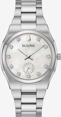 Bulova Analog Watch in Silver: front