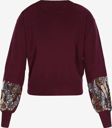 Pull-over faina en rouge : devant