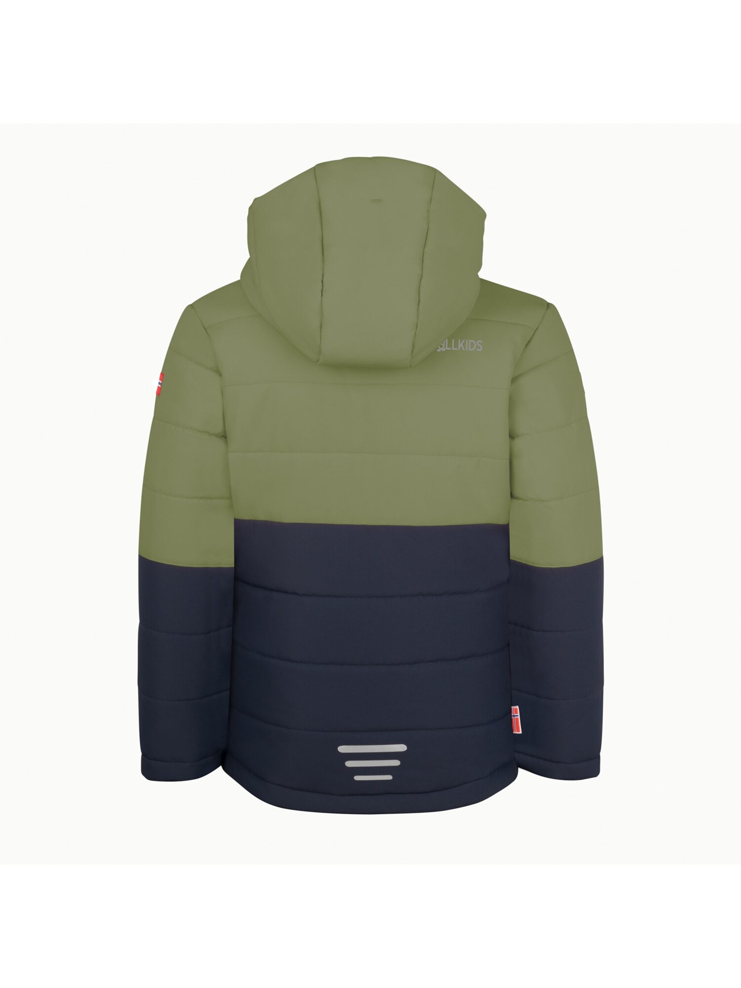TROLLKIDS Winter Jacket in Green: front
