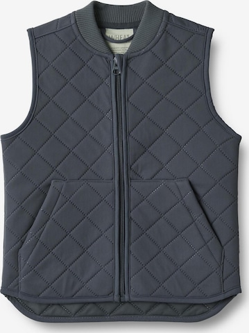 Wheat Bodywarmer 'Ede' in Blauw: voorkant