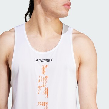 T-Shirt fonctionnel 'Xperior Singlet' ADIDAS TERREX en blanc