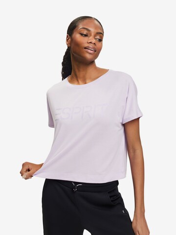 T-shirt ESPRIT en violet : devant