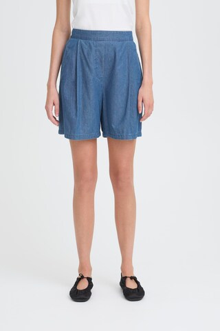 ICHI Loosefit Hose  'XAURORA' in Blau: Vorderseite