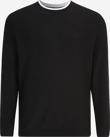 Jack & Jones Plus Sweater 'TWINN' in Black: front