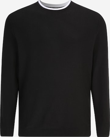 Jack & Jones Plus - Pullover 'TWINN' em preto: frente