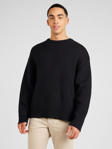 WEEKDAY Sweater 'Cypher' in Black: front