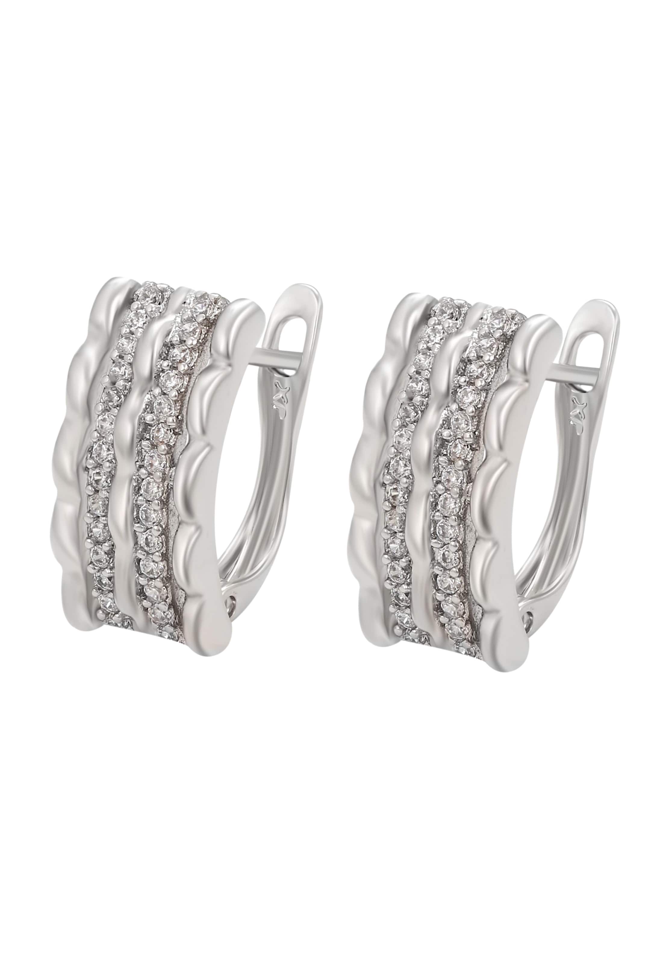 Boucles d'oreilles NAEMI en argent : devant