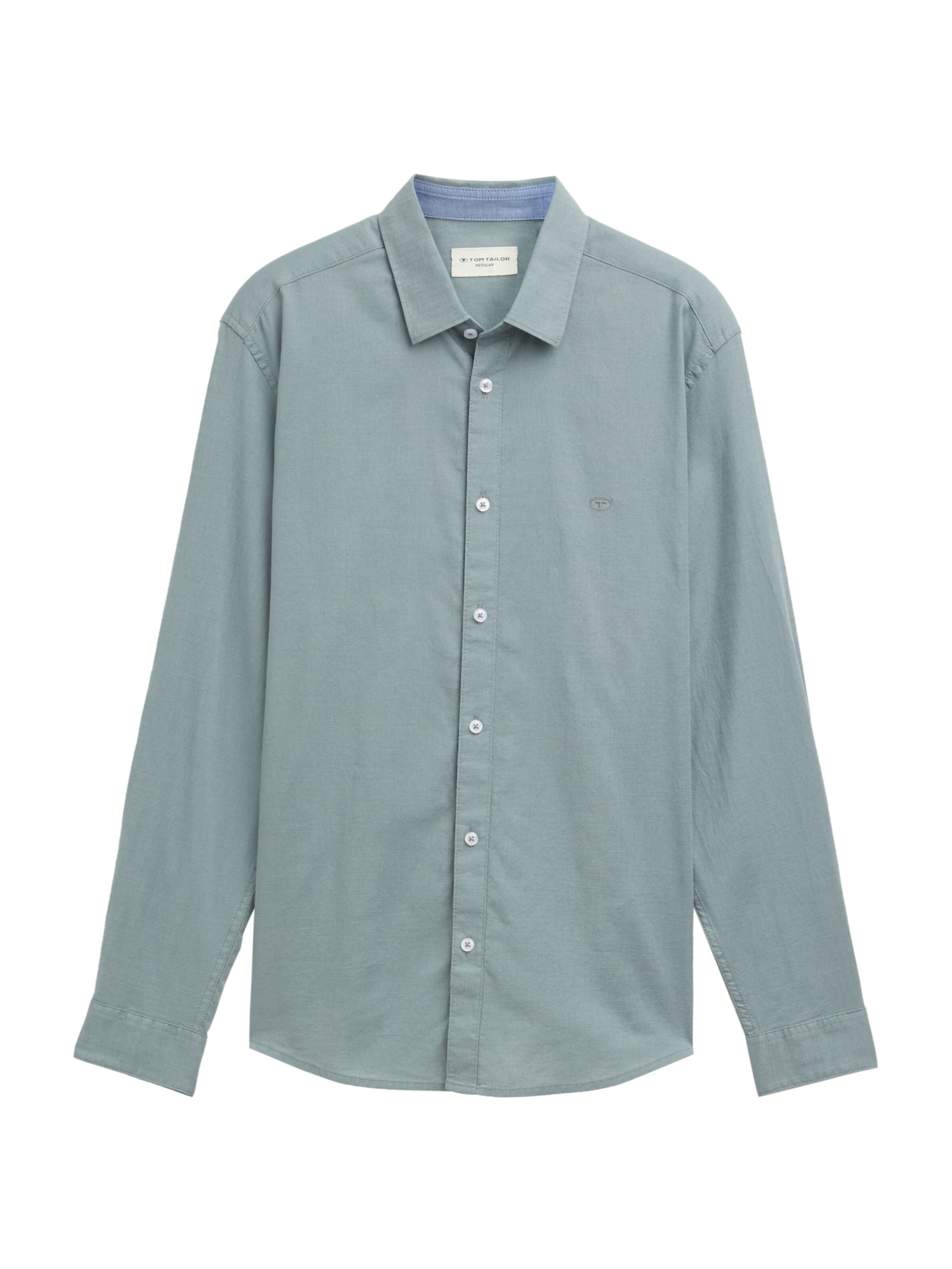 TOM TAILOR Overhemd in Groen: voorkant