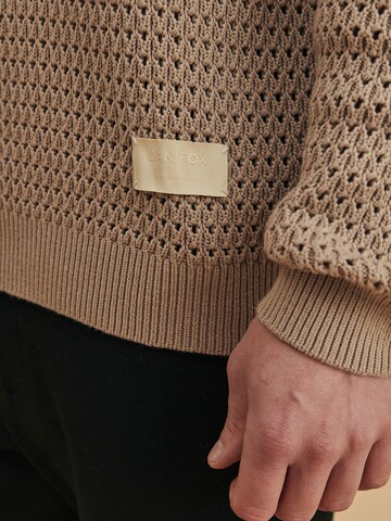 DAN FOX APPAREL Sweater 'Antonio' in Beige