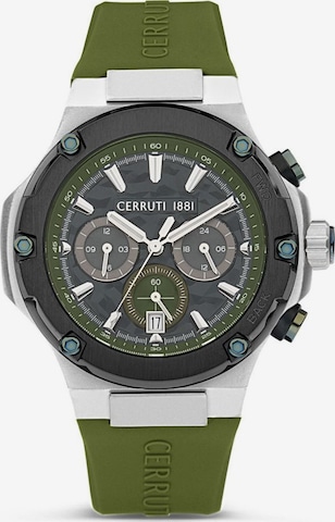 Montre à affichage analogique 'Lucardo' CERRUTI 1881 en vert : devant