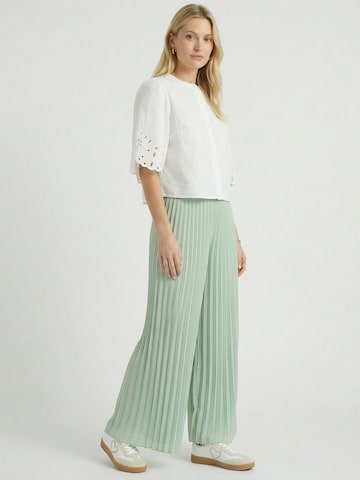 Guido Maria Kretschmer Women Широкий Штаны 'Samantha' в Зеленый