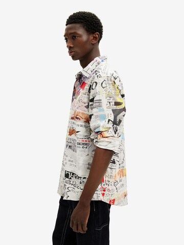 Coupe regular Chemise Desigual en mélange de couleurs