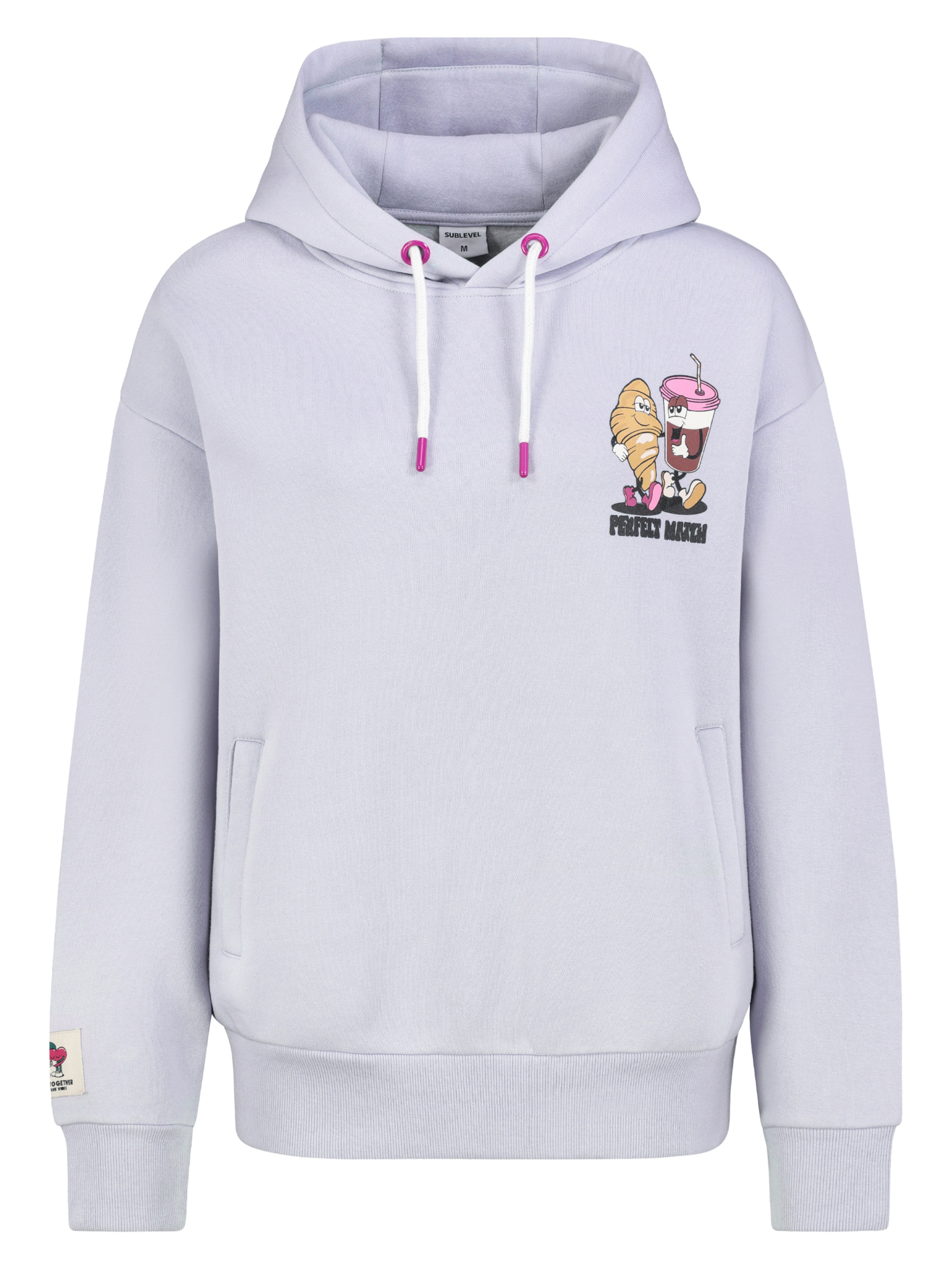 Sublevel Sweatshirt in Lila: Vorderseite
