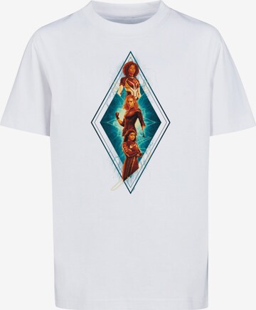 ABSOLUTE CULT T-Shirt 'The Marvels - Diamond Trio' in Weiß: predná strana