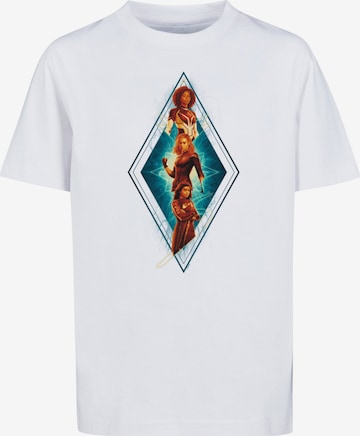 ABSOLUTE CULT Shirt 'The Marvels - Diamond Trio' in White: front