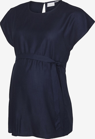 MAMALICIOUS Blouse 'MISTY' in Blauw: voorkant