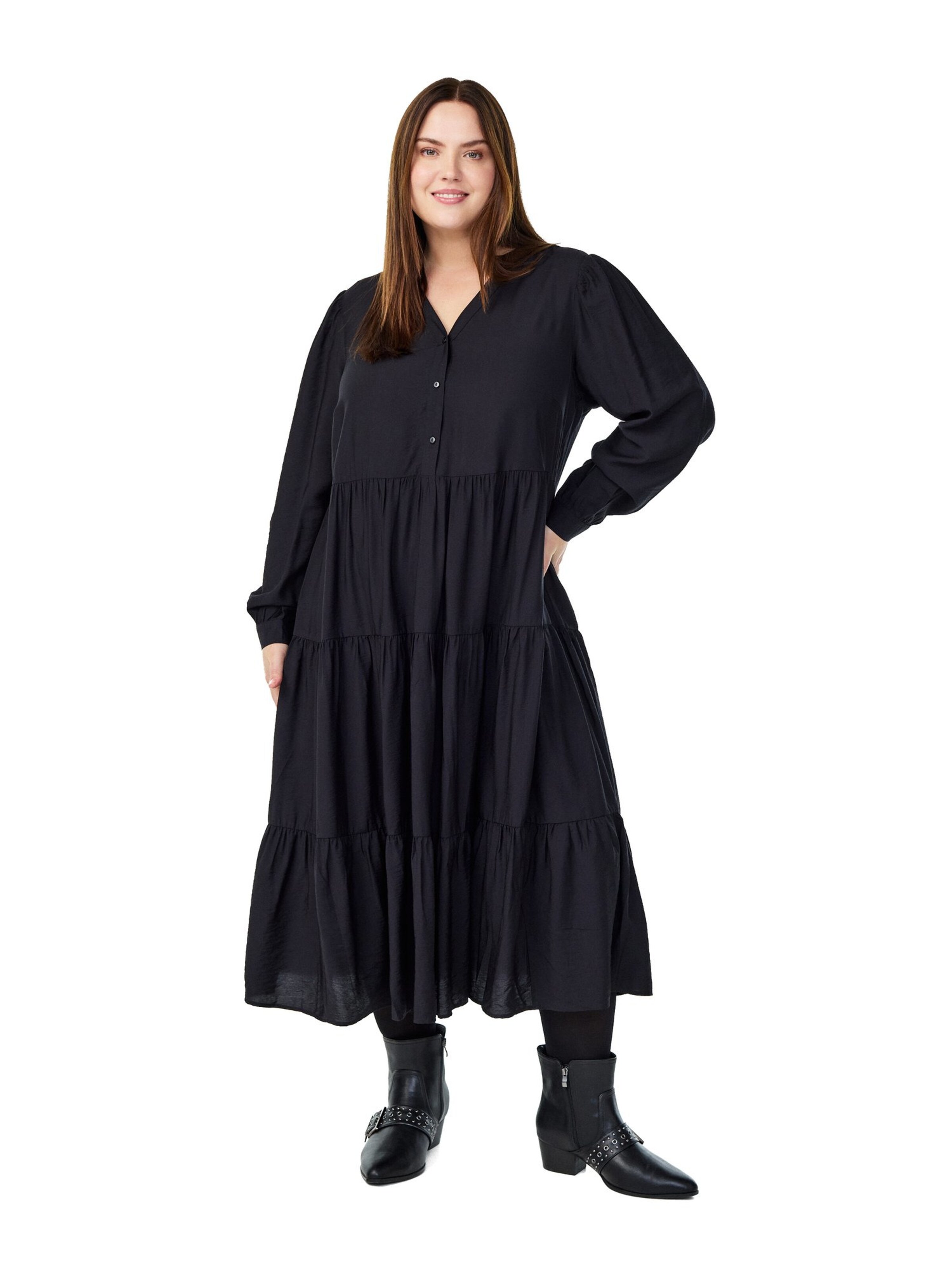 Zizzi - Vestido 'Mnabila' en negro: frente