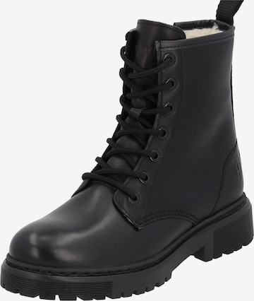 Bottines à lacets 'Montecristo' Palado en noir : devant