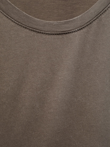 MANGO T-Shirt 'WASHACA' in Braun
