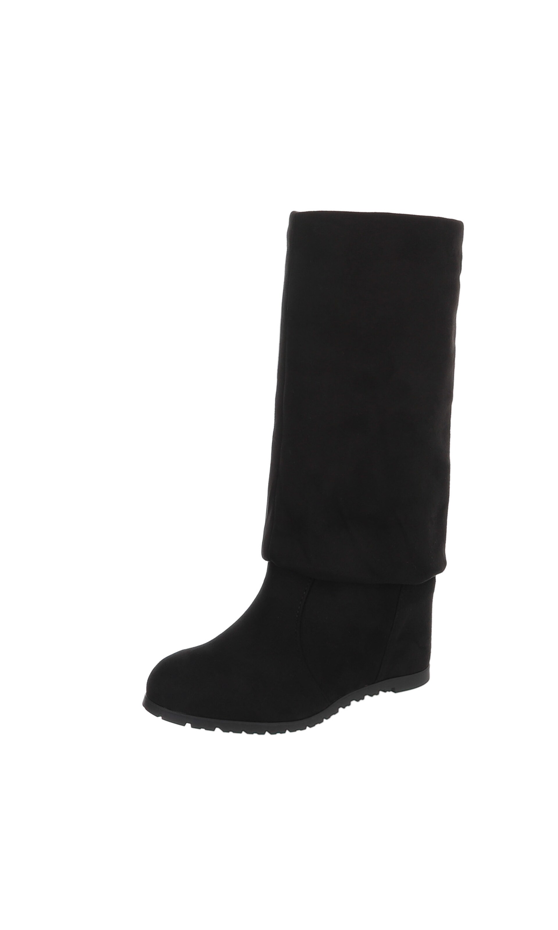 Ital-Design Overknees in Schwarz