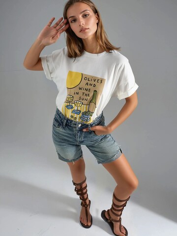 T-shirt Hiccup en blanc