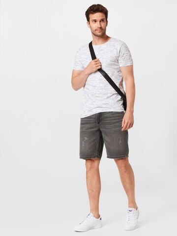 TOM TAILOR DENIM Regular Shorts in Grau