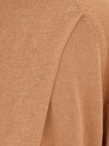 Pieces Petite Sweater 'ADINNA' in Brown