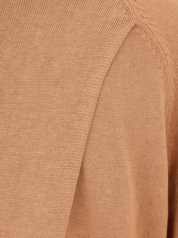 Pieces Petite Sweater 'ADINNA' in Brown