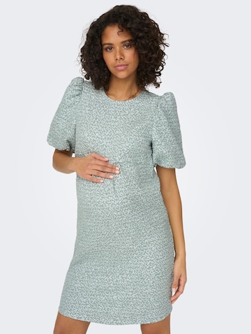 Only Maternity Cocktail Dress in Green: front