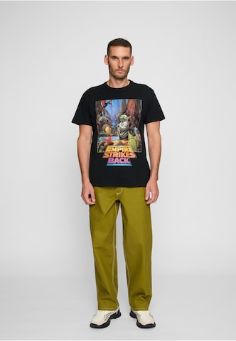 Mister Tee Shirt 'Star Wars Yoda Poster' in Schwarz