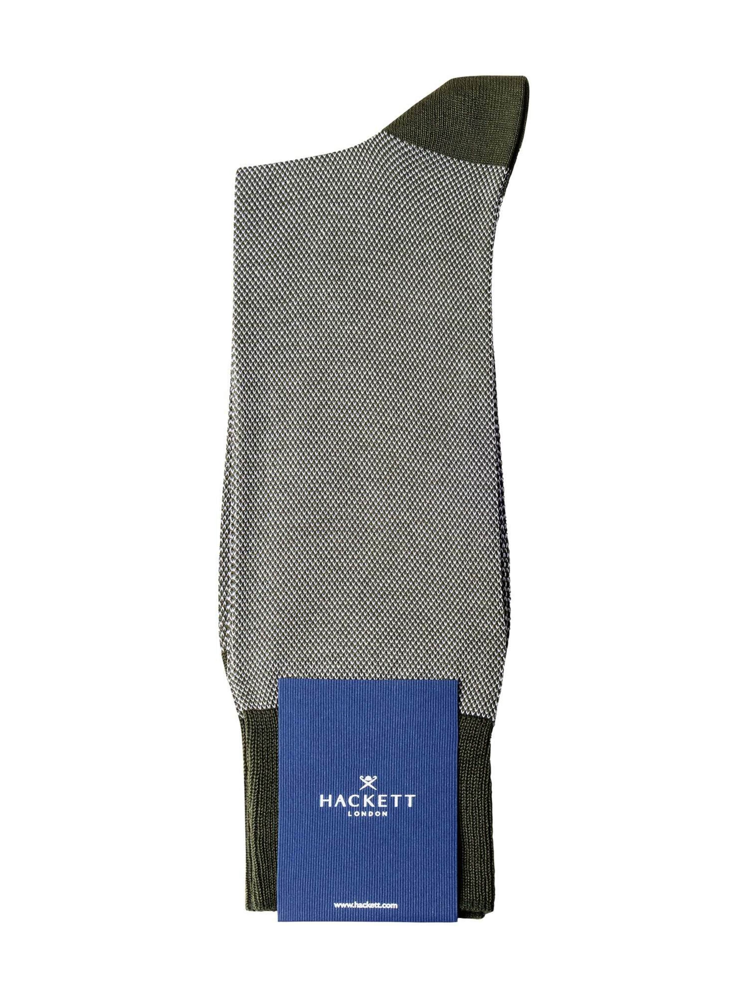 Hackett London Socken ' BIRDS EYE SOCKS ' in Grün: Vorderseite