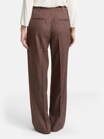 TOM TAILOR Loosefit Hose 'LEA' in Braun