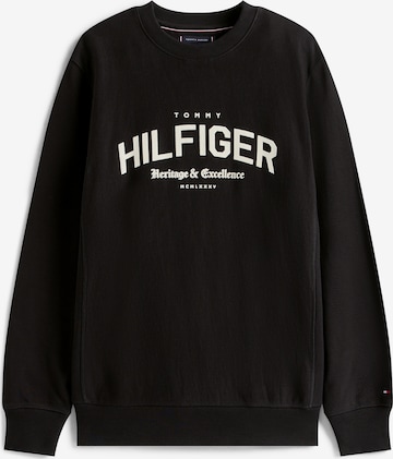 TOMMY HILFIGERSweater majica - crna boja: prednji dio