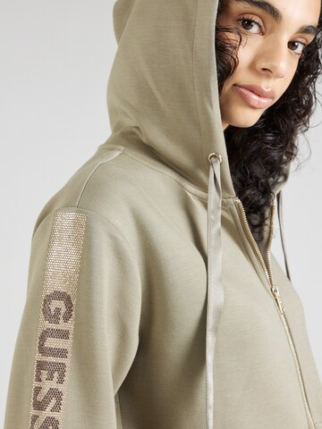 GUESS Sweatjacke in Grün