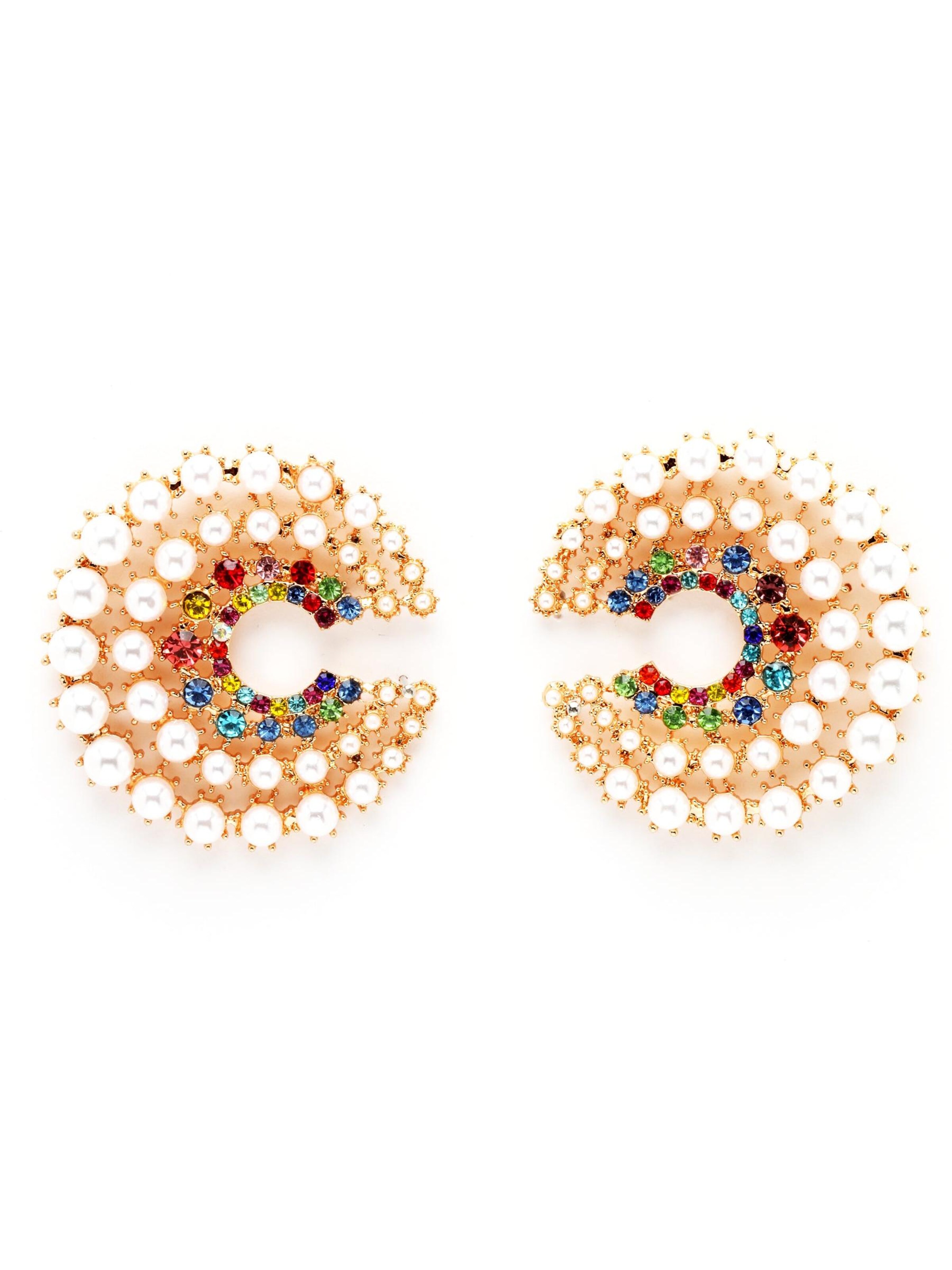 AVANT-GARDE PARIS Oorbellen 'Renataka' in de kleur Wit, Productweergave