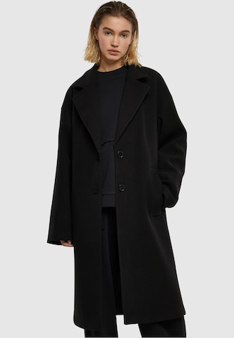 Urban Classics Between-Seasons Coat in Black: front