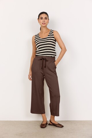 Soyaconcept Wide leg Pants 'Banu' in Brown