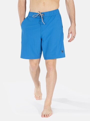 Spyder Regular Sports swimming trunks in Blue: front