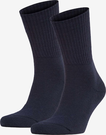 FALKE Athletic Socks in Blue: front