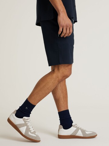 CHASIN' Regular Broek 'Stone.s Structure' in Blauw