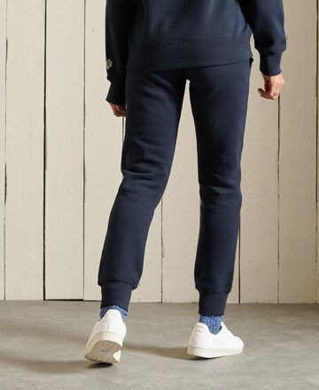 Superdry Tapered Hose 'Pride In Craft' in Blau