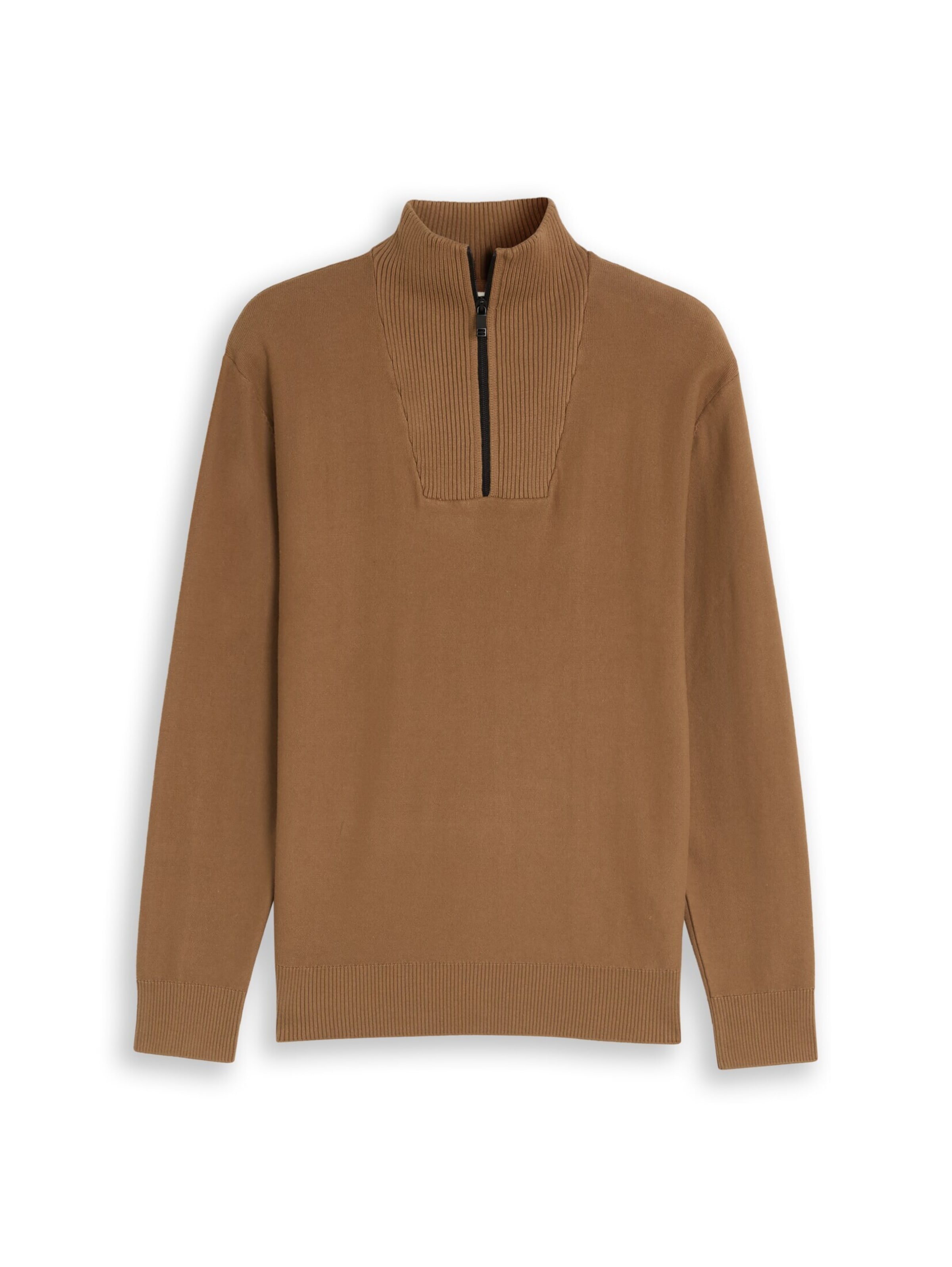 TOM TAILOR DENIM Pullover in Braun: Vorderseite