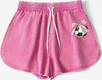 GORHEY Loose fit Pants in Pink: front